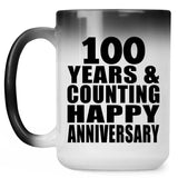 Happy 100th Anniversary 100 Years & Counting - 15 Oz Color Changing Mug