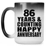 Happy 86th Anniversary 86 Years & Counting - 15 Oz Color Changing Mug