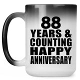 Happy 88th Anniversary 88 Years & Counting - 15 Oz Color Changing Mug