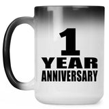 1st Anniversary 1 Year - 15 Oz Color Changing Mug