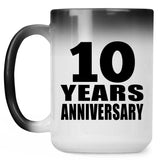 10th Anniversary 10 Years - 15 Oz Color Changing Mug