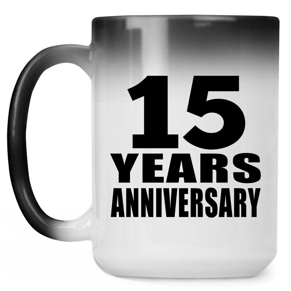 15th Anniversary 15 Years - 15 Oz Color Changing Mug