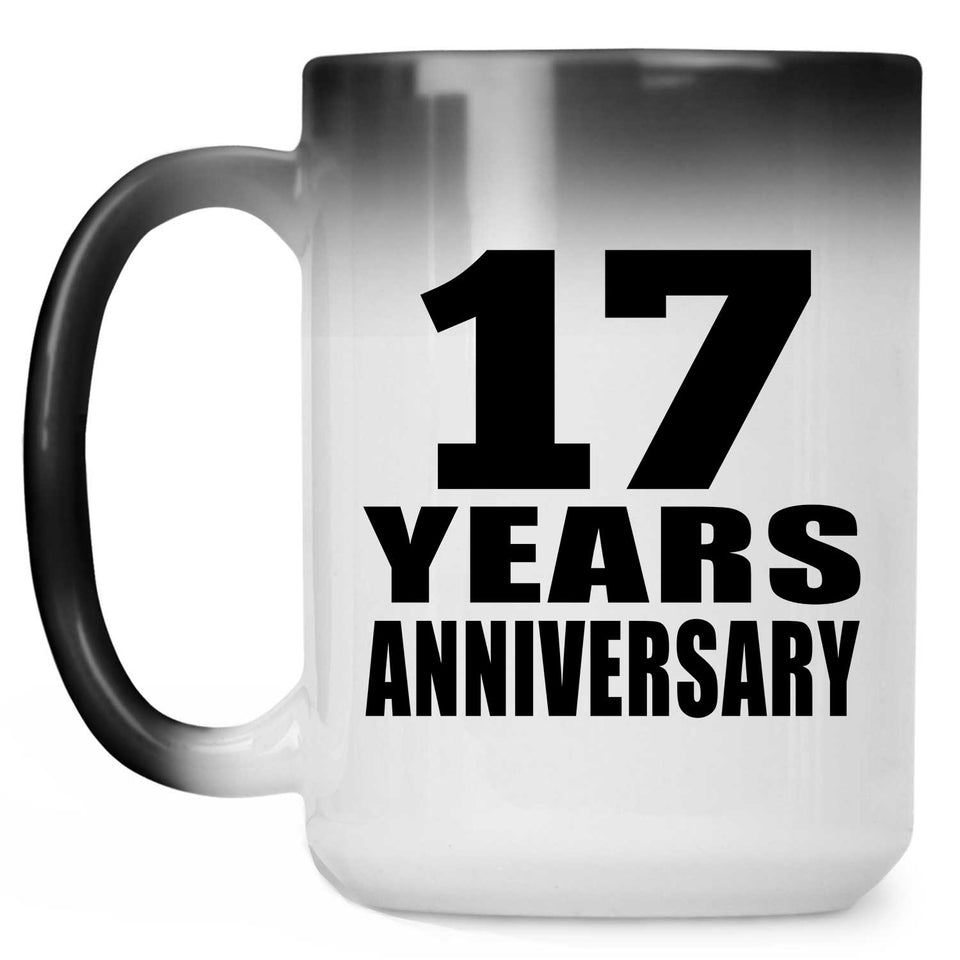 17th Anniversary 17 Years - 15 Oz Color Changing Mug