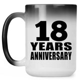 18th Anniversary 18 Years - 15 Oz Color Changing Mug