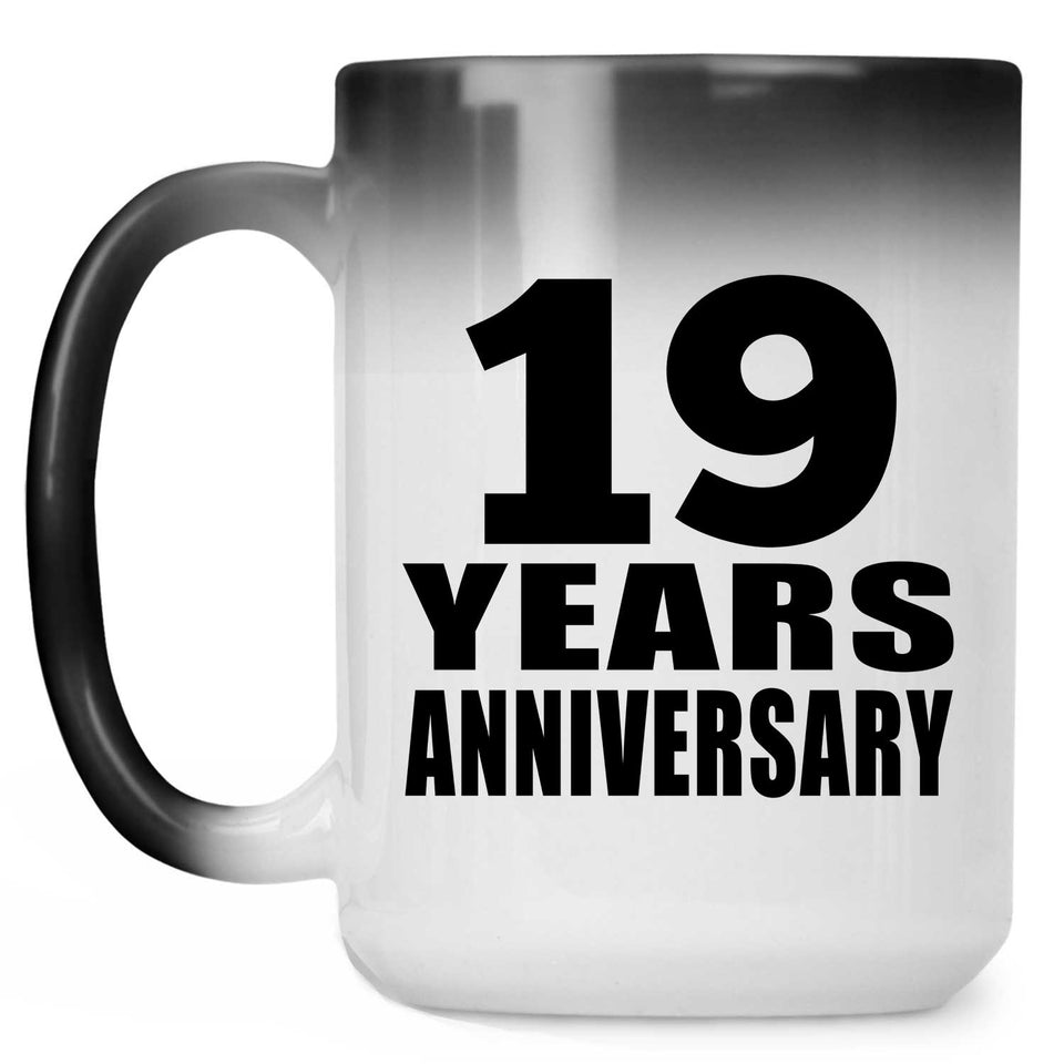 19th Anniversary 19 Years - 15 Oz Color Changing Mug