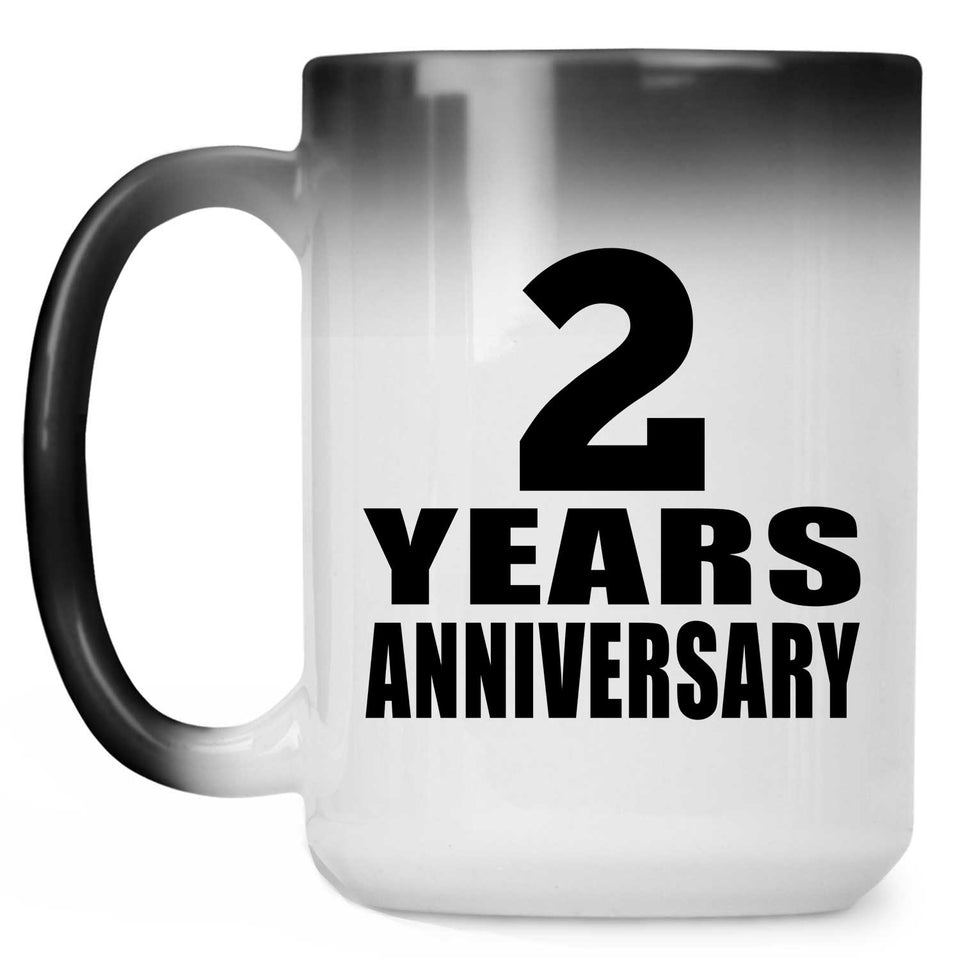 2nd Anniversary 2 Years - 15 Oz Color Changing Mug