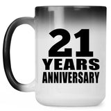 21st Anniversary 21 Years - 15 Oz Color Changing Mug