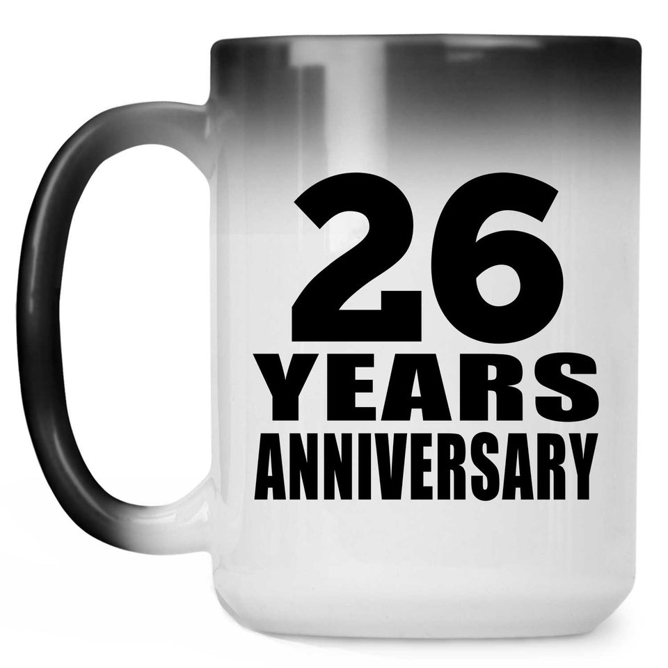 26th Anniversary 26 Years - 15 Oz Color Changing Mug