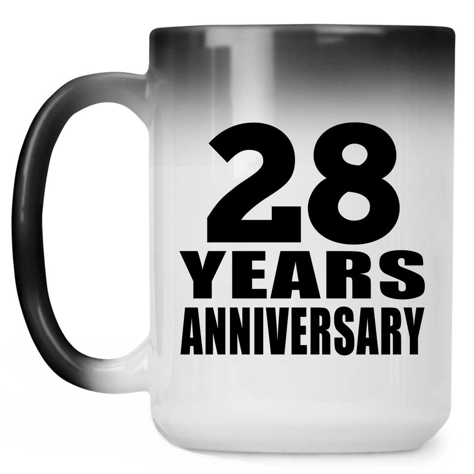 28th Anniversary 28 Years - 15 Oz Color Changing Mug