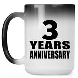3rd Anniversary 3 Years - 15 Oz Color Changing Mug