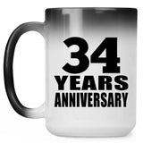 34th Anniversary 34 Years - 15 Oz Color Changing Mug