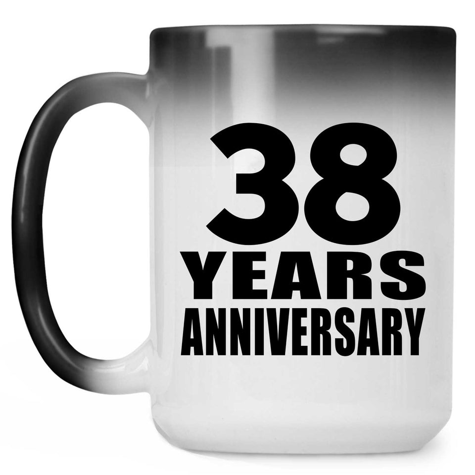 38th Anniversary 38 Years - 15 Oz Color Changing Mug