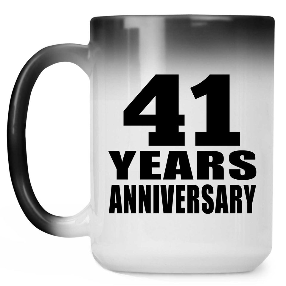 41st Anniversary 41 Years - 15 Oz Color Changing Mug