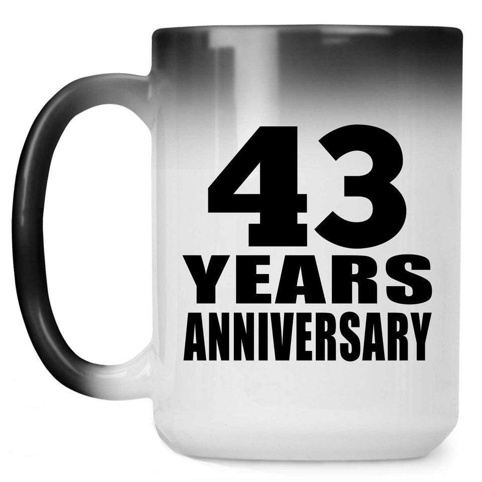 43rd Anniversary 43 Years - 15 Oz Color Changing Mug
