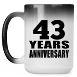43rd Anniversary 43 Years - 15 Oz Color Changing Mug
