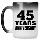 45th Anniversary 45 Years - 15 Oz Color Changing Mug