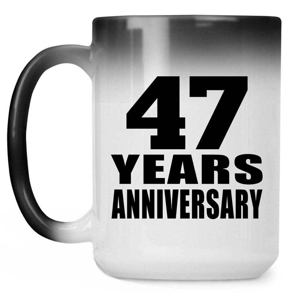 47th Anniversary 47 Years - 15 Oz Color Changing Mug