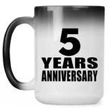5th Anniversary 5 Years - 15 Oz Color Changing Mug
