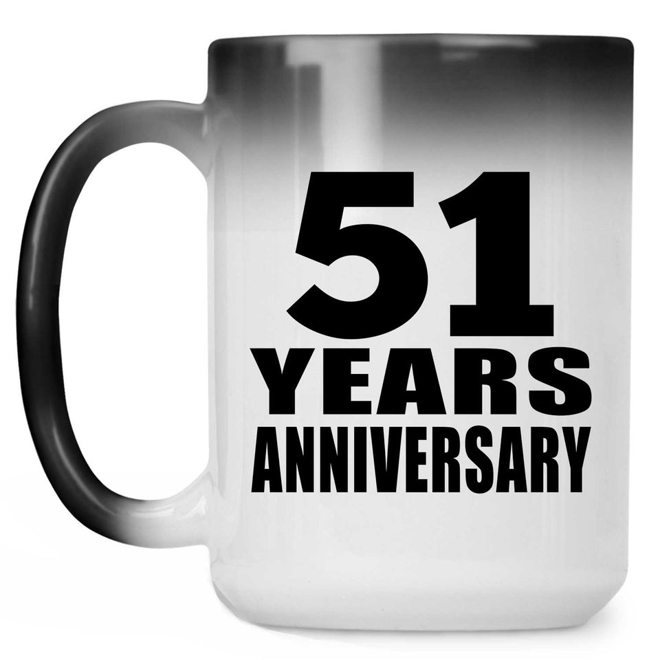 51st Anniversary 51 Years - 15 Oz Color Changing Mug