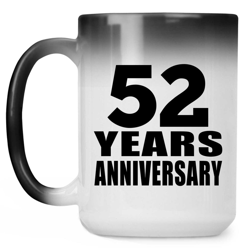 52nd Anniversary 52 Years - 15 Oz Color Changing Mug