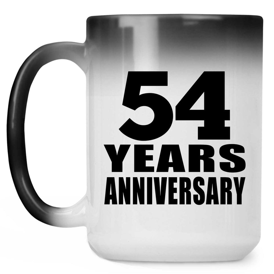 54th Anniversary 54 Years - 15 Oz Color Changing Mug