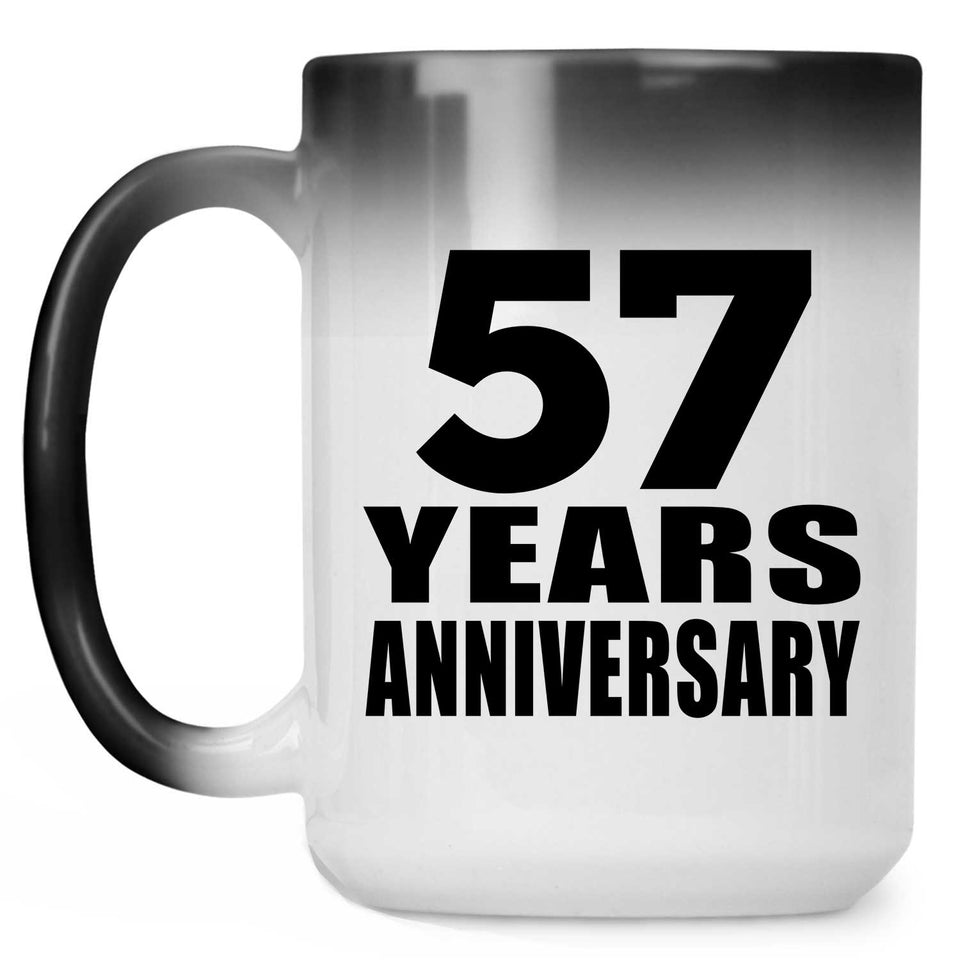 57th Anniversary 57 Years - 15 Oz Color Changing Mug