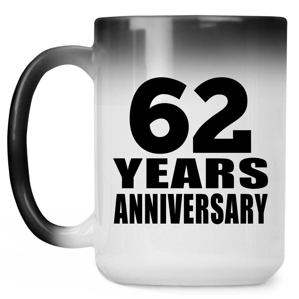 62nd Anniversary 62 Years - 15 Oz Color Changing Mug