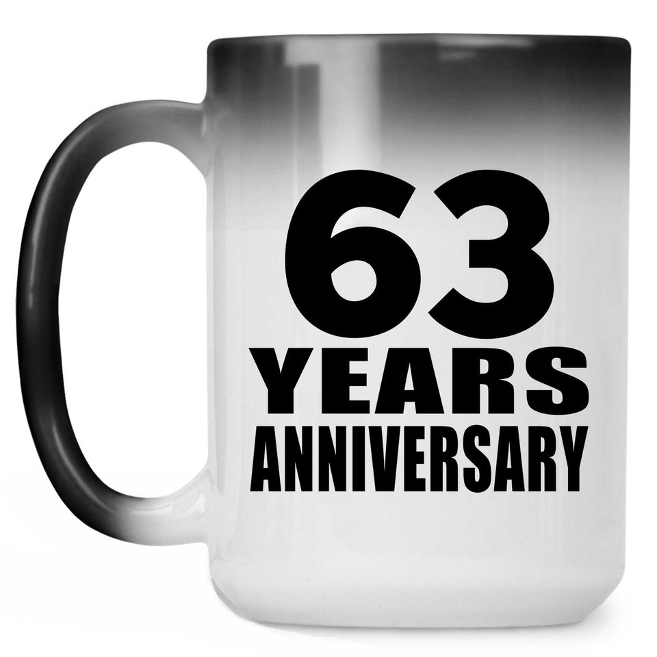 63rd Anniversary 63 Years - 15 Oz Color Changing Mug