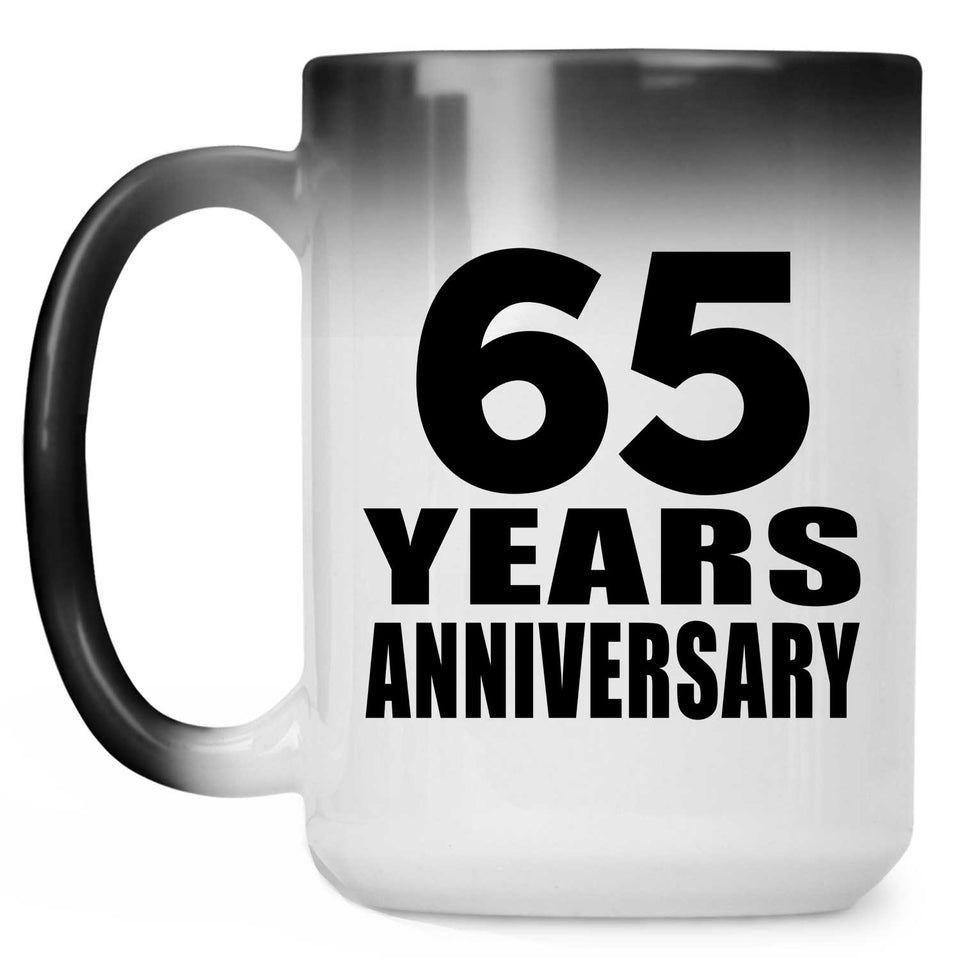 65th Anniversary 65 Years - 15 Oz Color Changing Mug