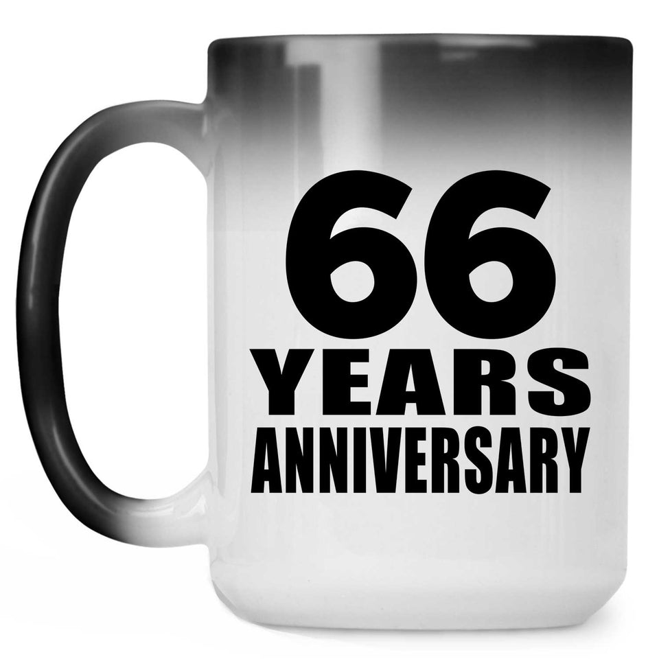 66th Anniversary 66 Years - 15 Oz Color Changing Mug