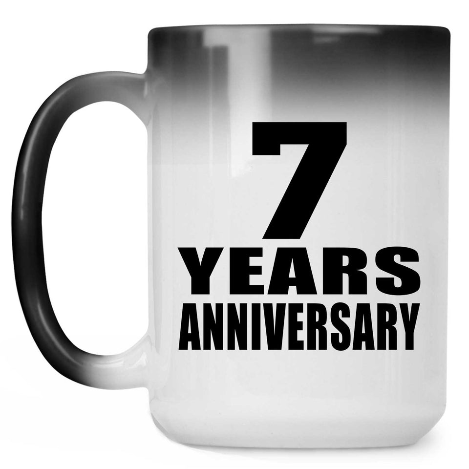 7th Anniversary 7 Years - 15 Oz Color Changing Mug