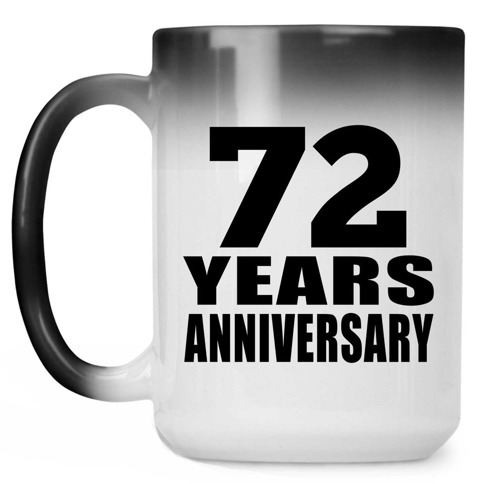72nd Anniversary 72 Years - 15 Oz Color Changing Mug