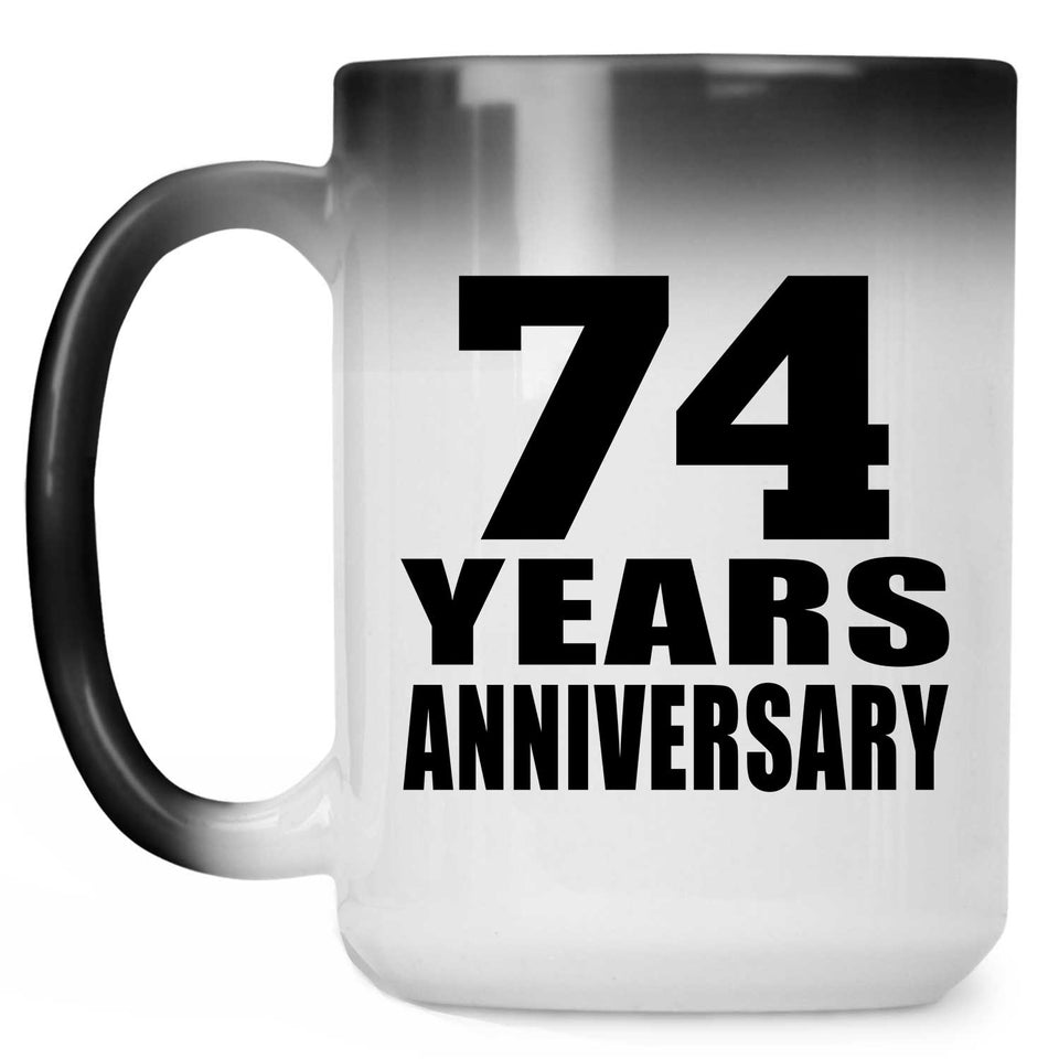 74th Anniversary 74 Years - 15 Oz Color Changing Mug
