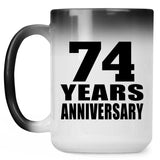 74th Anniversary 74 Years - 15 Oz Color Changing Mug