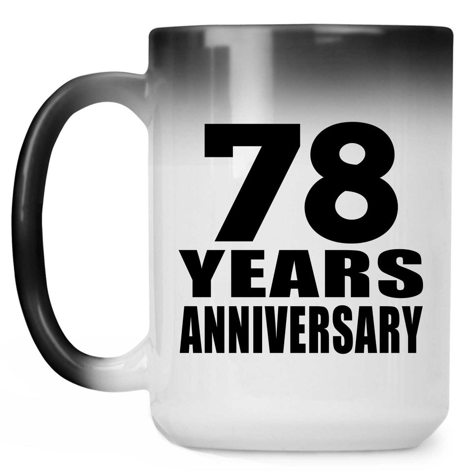 78th Anniversary 78 Years - 15 Oz Color Changing Mug
