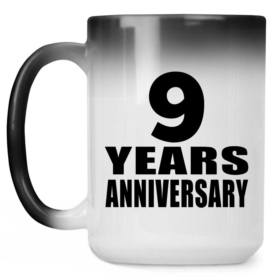 9th Anniversary 9 Years - 15 Oz Color Changing Mug