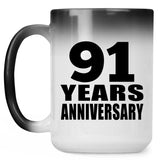 91st Anniversary 91 Years - 15 Oz Color Changing Mug