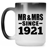 103rd Anniversary Mr & Mrs Since 1921 - 15 Oz Color Changing Mug