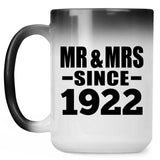 102nd Anniversary Mr & Mrs Since 1922 - 15 Oz Color Changing Mug