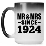 100th Anniversary Mr & Mrs Since 1924 - 15 Oz Color Changing Mug