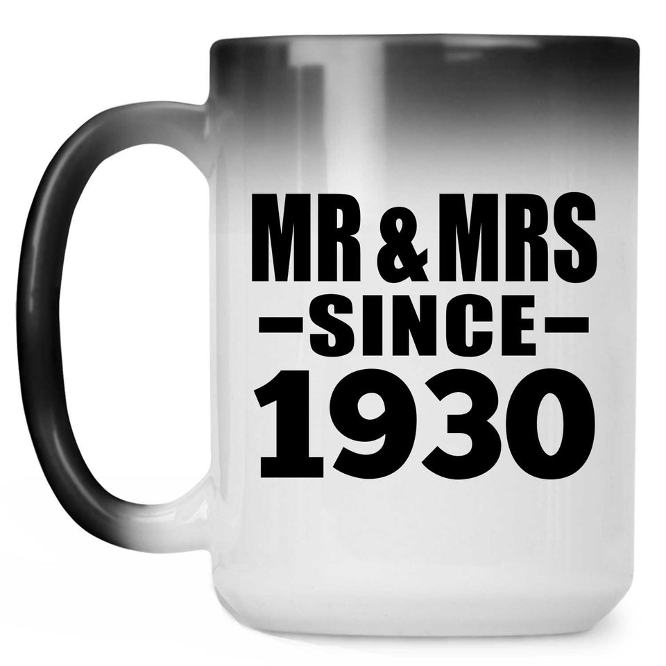 94th Anniversary Mr & Mrs Since 1930 - 15 Oz Color Changing Mug