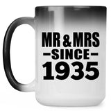 89th Anniversary Mr & Mrs Since 1935 - 15 Oz Color Changing Mug