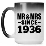 88th Anniversary Mr & Mrs Since 1936 - 15 Oz Color Changing Mug