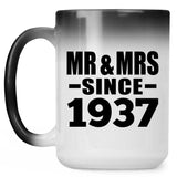 87th Anniversary Mr & Mrs Since 1937 - 15 Oz Color Changing Mug