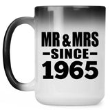 59th Anniversary Mr & Mrs Since 1965 - 15 Oz Color Changing Mug