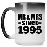 29th Anniversary Mr & Mrs Since 1995 - 15 Oz Color Changing Mug