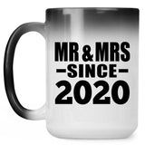 4th Anniversary Mr & Mrs Since 2020 - 15 Oz Color Changing Mug