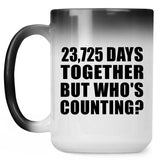 65th Anniversary 23,725 Days Together But Who's Counting - 15 Oz Color Changing Mug