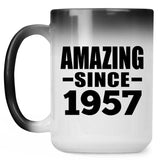 67th Birthday Amazing Since 1957 - 15 Oz Color Changing Mug