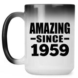 65th Birthday Amazing Since 1959 - 15 Oz Color Changing Mug